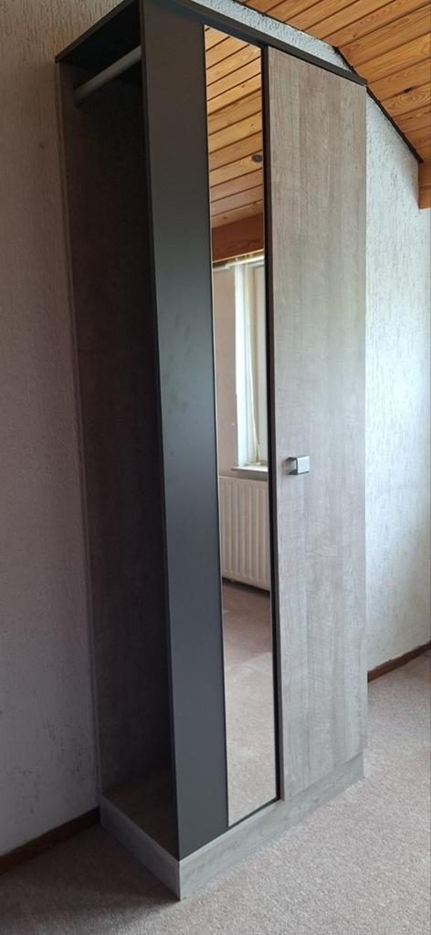 Moderne draaibare schoenenkast met spiegel, Huis en Inrichting, Met deur(en), 200 cm of meer, Zo goed als nieuw, Modern