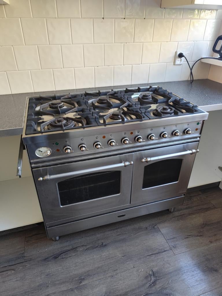 Boretti gasfornuis met dubbele oven - Klein prijsje!, Ophalen, Gebruikt, 60 cm of meer, Gas