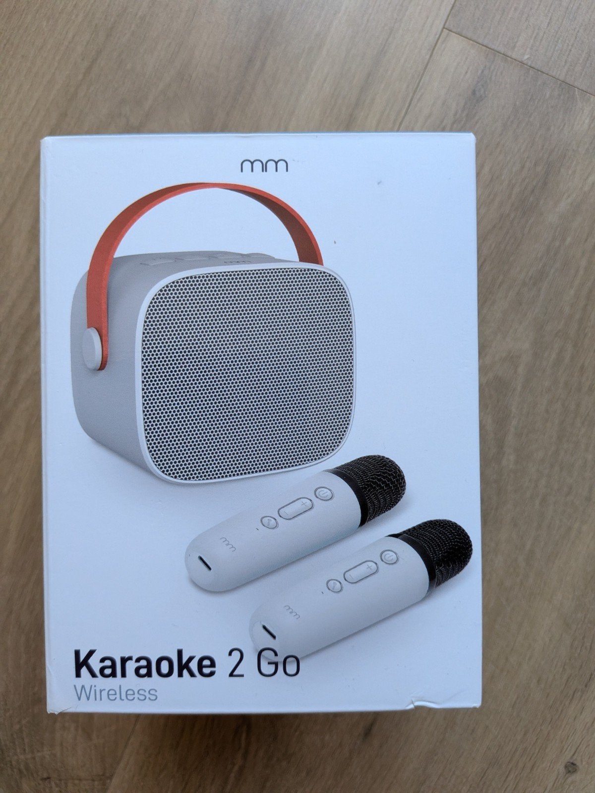 Mini Karaoke 2 Go Draadloze Karaokeset met 2 Microfoons, Ophalen, Zo goed als nieuw, Microfoon(s)