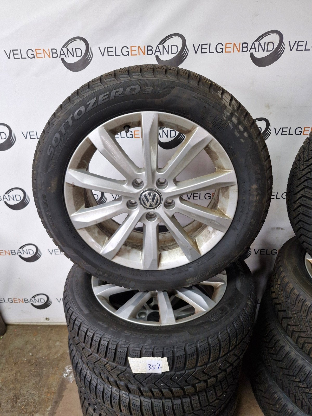 Winterset s VW passat gte T roc 215 55 17 5x112 57,1 winter, Auto-onderdelen, Banden en Velgen, ., Banden en Velgen, 17 inch, VW