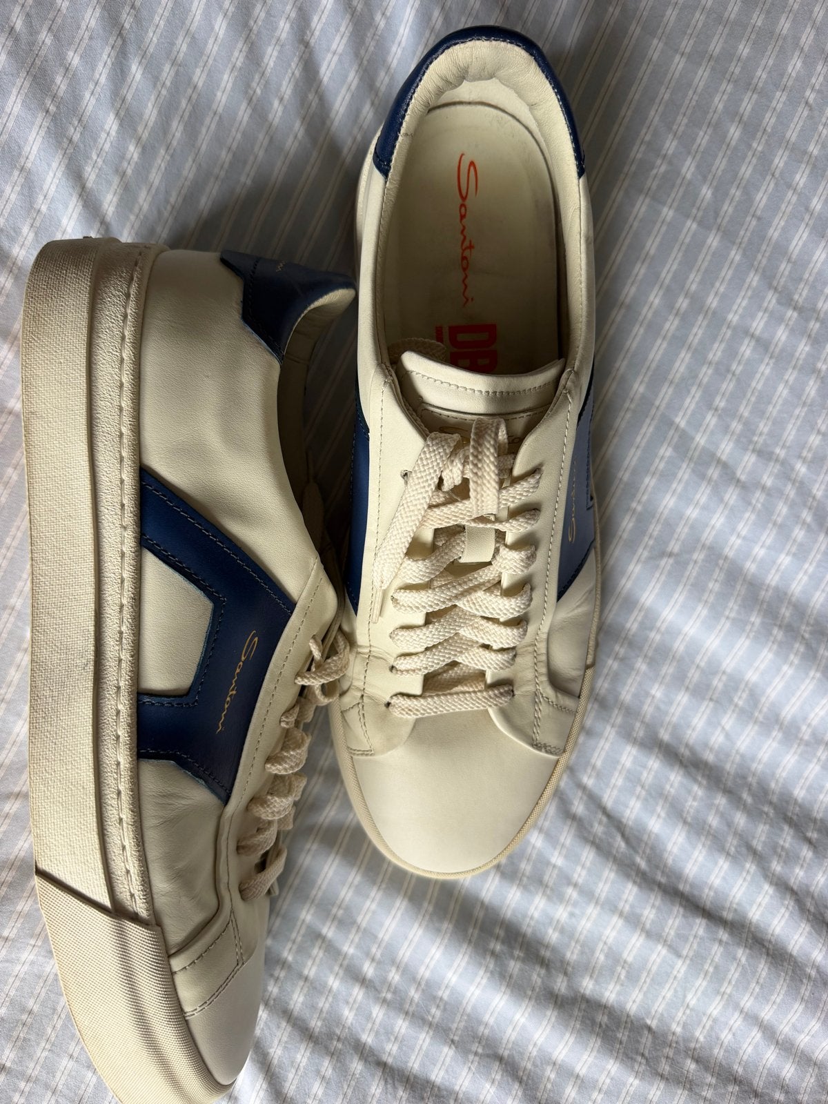 Santoni sneakers maat 44 - Zo goed als nieuw, Kleding | Heren, Ophalen of Verzenden, Zo goed als nieuw, Sneakers of Gympen