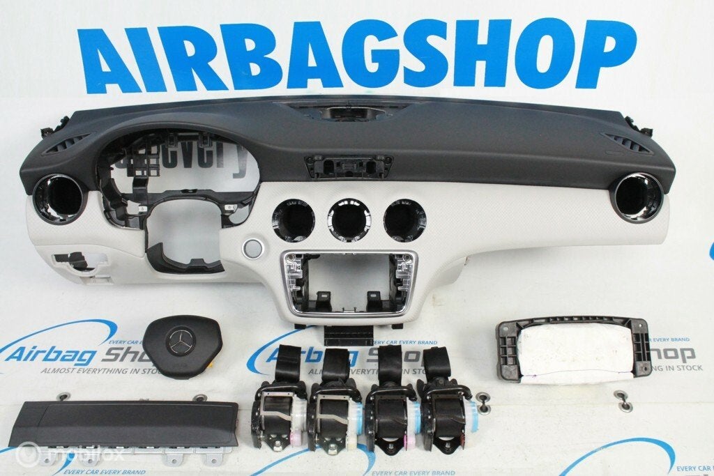 Airbag set - Dashboard zwart wit Mercedes A klasse W176, Auto-onderdelen, Gebruikt, Ophalen of Verzenden