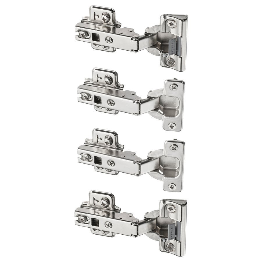 IKEA KOMPLEMENT Scharnieren voor kasten (4 stuks), Ophalen of Verzenden, Nieuw, Rvs, Scharnier
