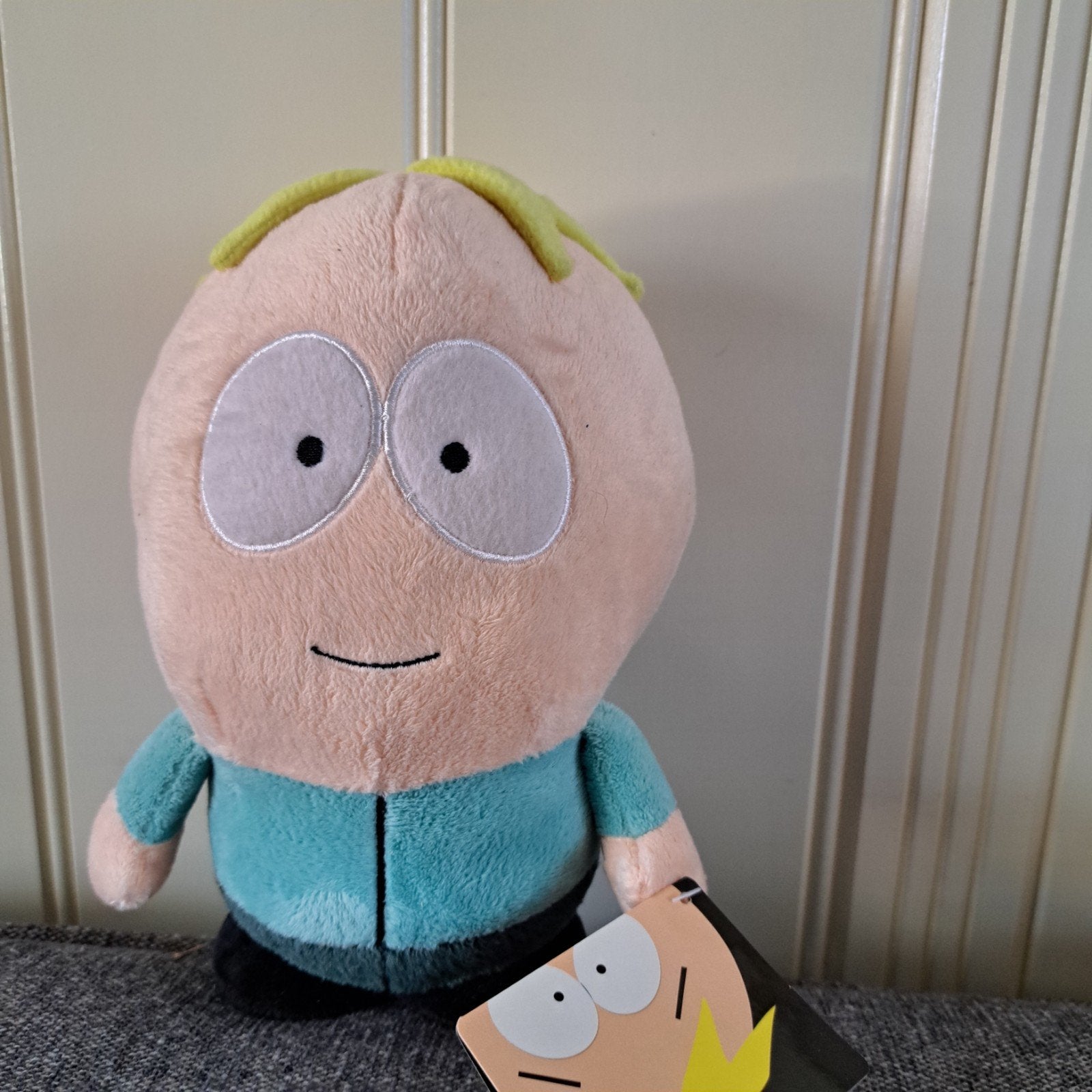 Zachte Butters knuffel van South Park met label, Gebruikt, Overige merken, Overige karakters, Overige typen