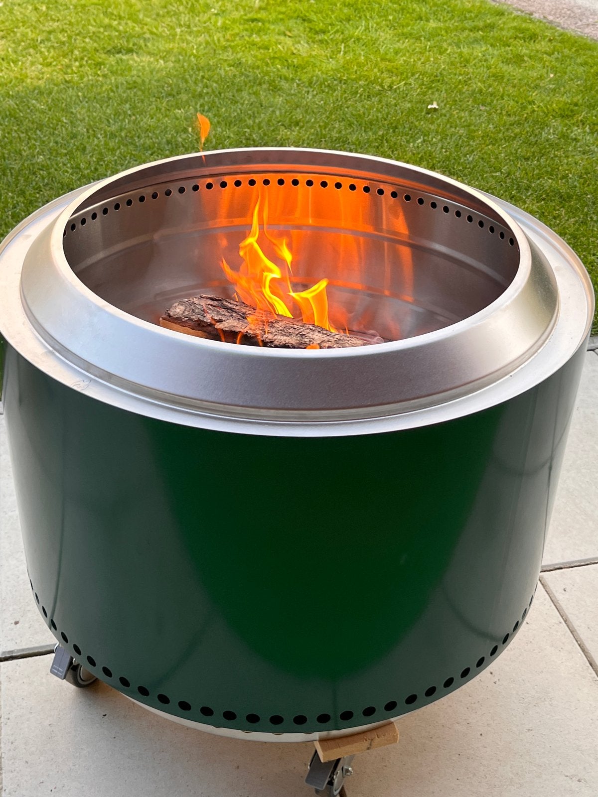 Solo Stove vuurton met zelfbouw frame en wieltjes, Tuin en Terras, Vuurkorven, Ophalen, Gebruikt, Vuurton