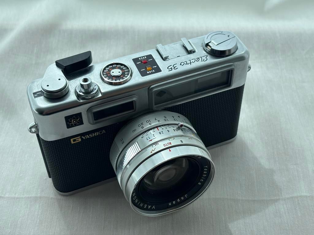 Yashica Electro 35 gt yashinon dx 45mm f1 7, Ophalen, Zo goed als nieuw, Compact, Overige Merken