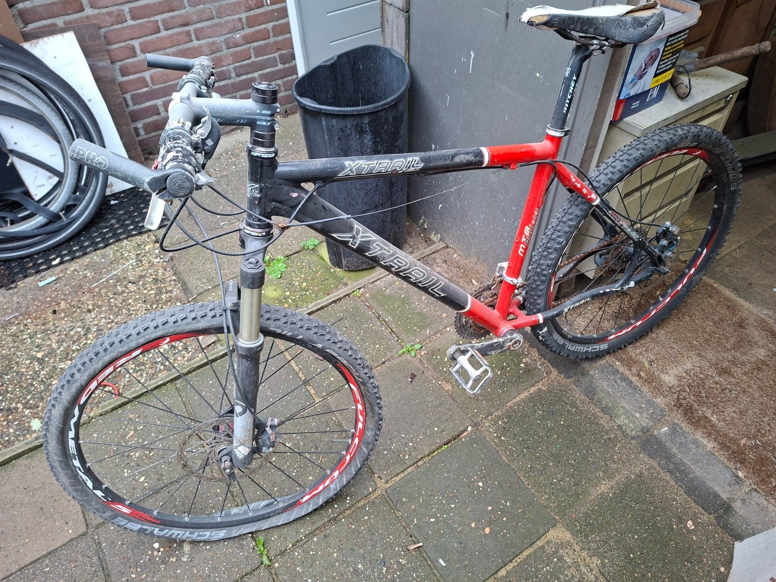 XTRAIL Mountainbike -OPKNAPPER, Gebruikt, Hardtail, Heren, Schijfrem
