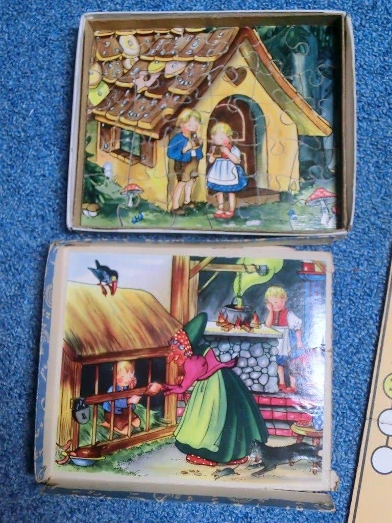 4 leuke kinderpuzzels, Ophalen of Verzenden, 10 tot 50 stukjes, Gebruikt