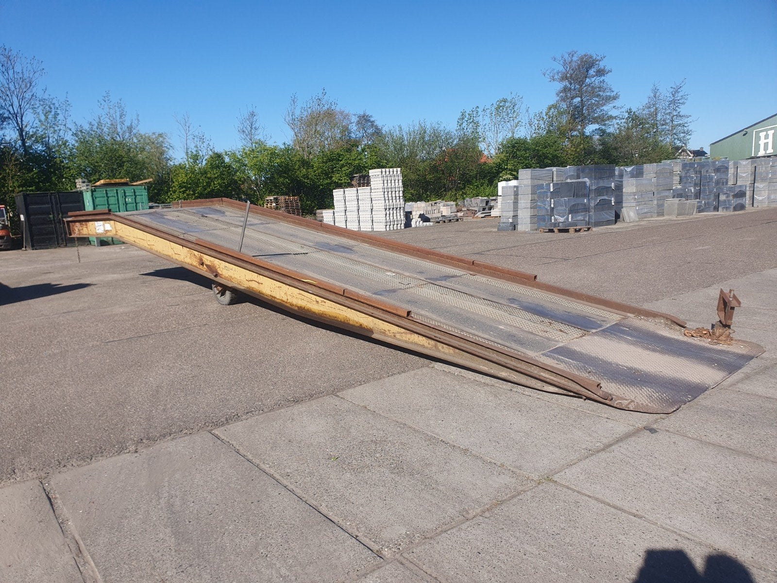 Verrijdbare laadbrug 7 ton, Ophalen of Verzenden