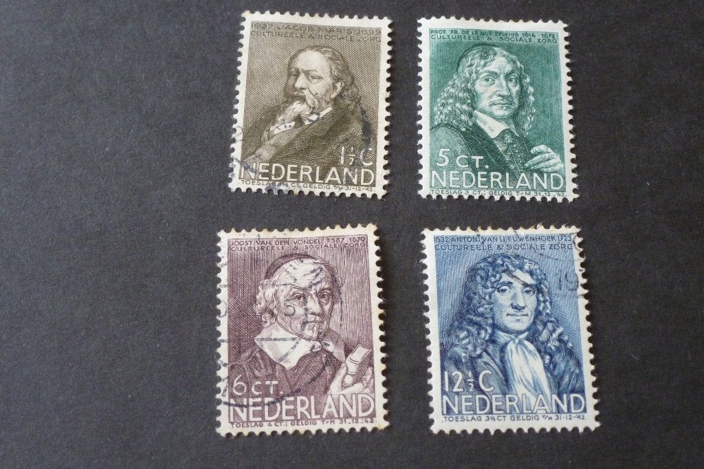Postzegels - 4x zomerzegels 1937 NVPH 296-299 gestempeld, Postzegels en Munten, Postzegels | Nederland, Ophalen of Verzenden, T/m 1940