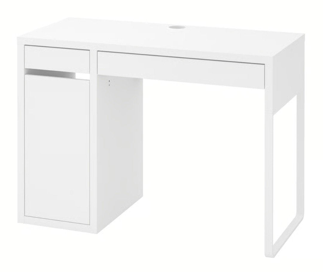 IKEA MALM Bureau wit met kastje, Ophalen, Opbergruimte, Gebruikt, Kinderbureau