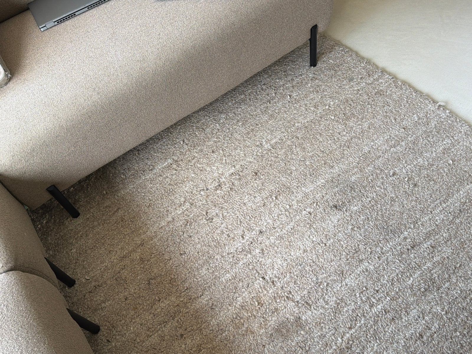 Ferm Living Shade Vloerkleed - 2x3m - Wol, Gebruikt, Beige, 200 cm of meer, Ophalen of Verzenden