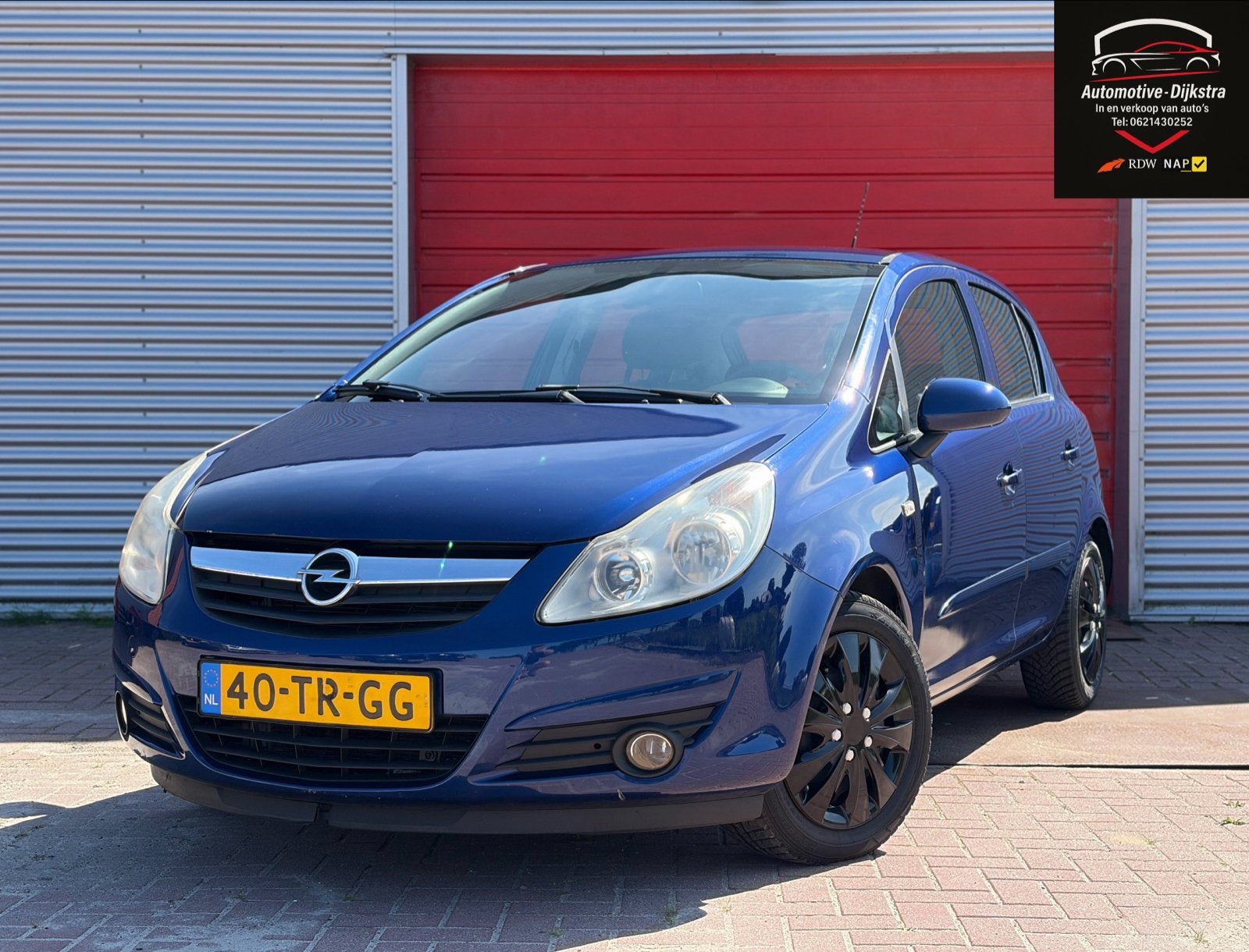 Opel Corsa 1.4 16V 5-Drs/CARPLAY!/Camera/Airco/Stoelverwarm., Auto's, Voorwielaandrijving, 4 cilinders, Blauw, 49 €/maand