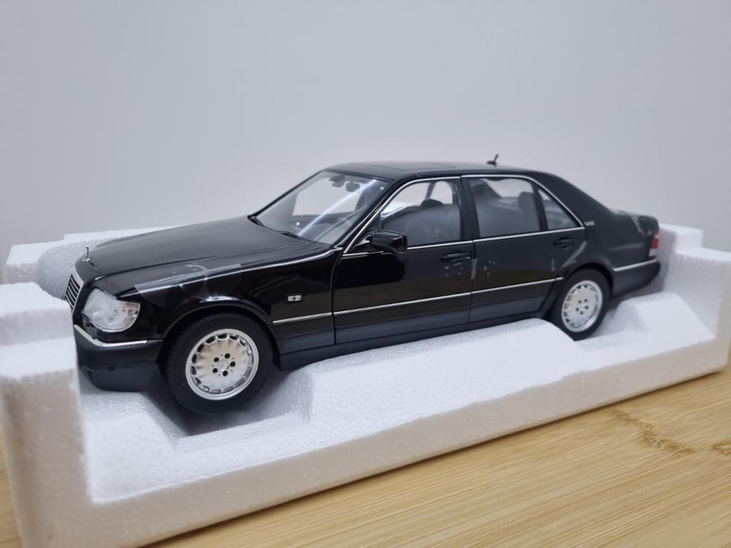 Norev Mercedes S-Klasse S600 W140 Obsidian Black 1:18, Hobby en Vrije tijd, Modelauto's | 1:18, Auto, W, Nieuw, Norev