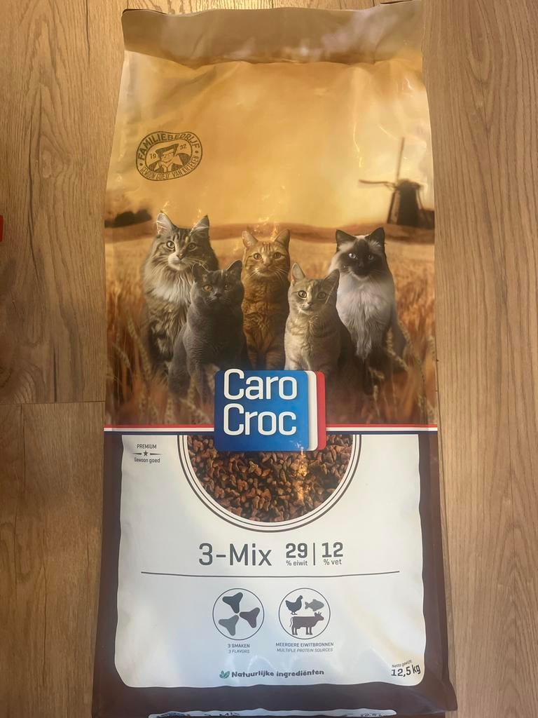 Carocroc Kattenvoer 29/12 3-Mix 12,5 KG, Ophalen, Kat