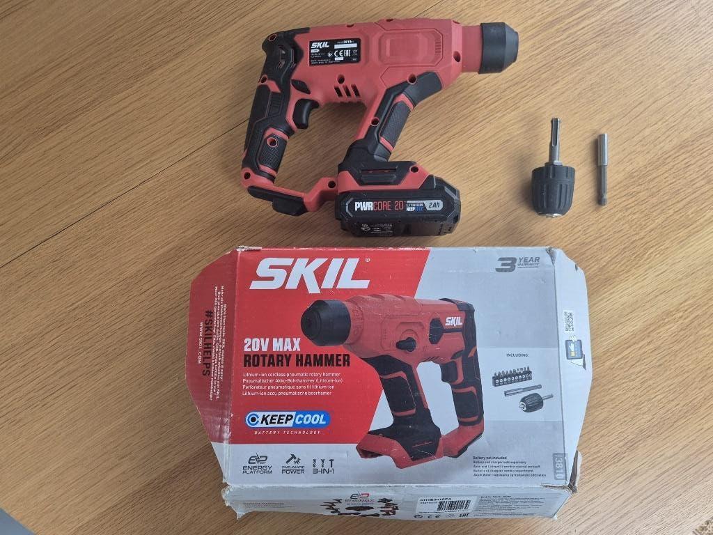 SKIL 3810 Accu-boormachine / boorhamer – Compleet pakket, Doe-het-zelf en Verbouw, Gereedschap | Boormachines, Ophalen of Verzenden