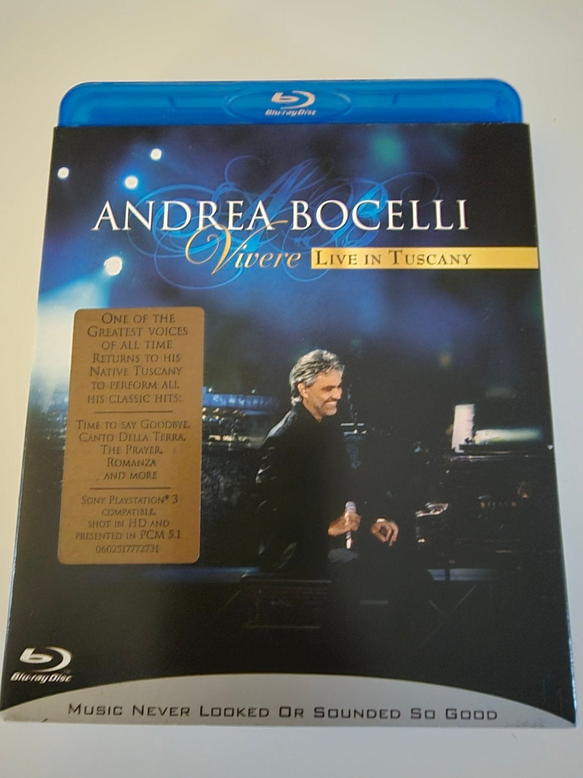 Blu-ray Andrea Bocelli Vivere live in Tuscany muziek, Muziek en Concerten, Nederlands, Ophalen of Verzenden, Zo goed als nieuw