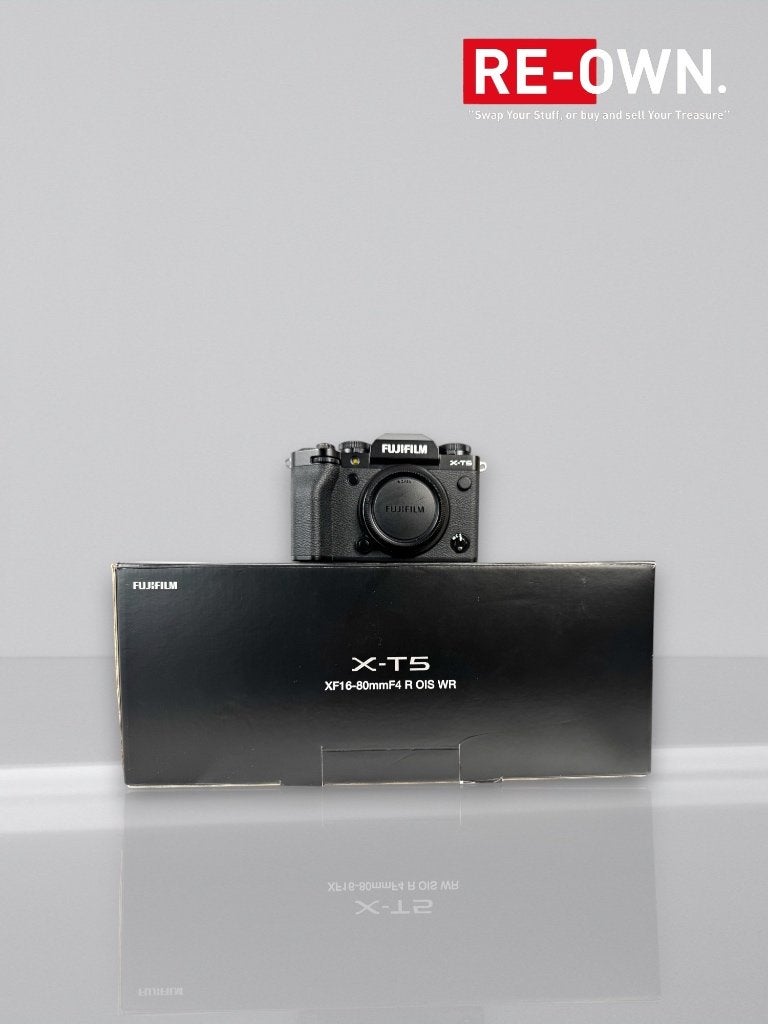 Fujiflm X-T5 (doos + garantie + topstaat) Fuji XT5 zwart