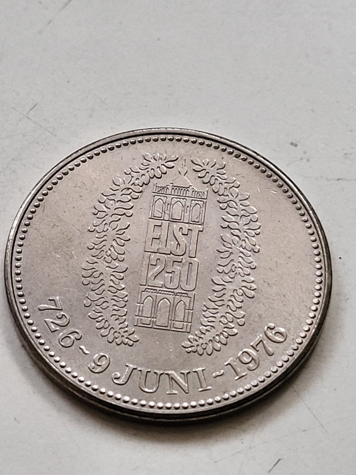 Penning Villa Elste 1 Scaetta 1250 jaar Elst 726-1976, Ophalen of Verzenden