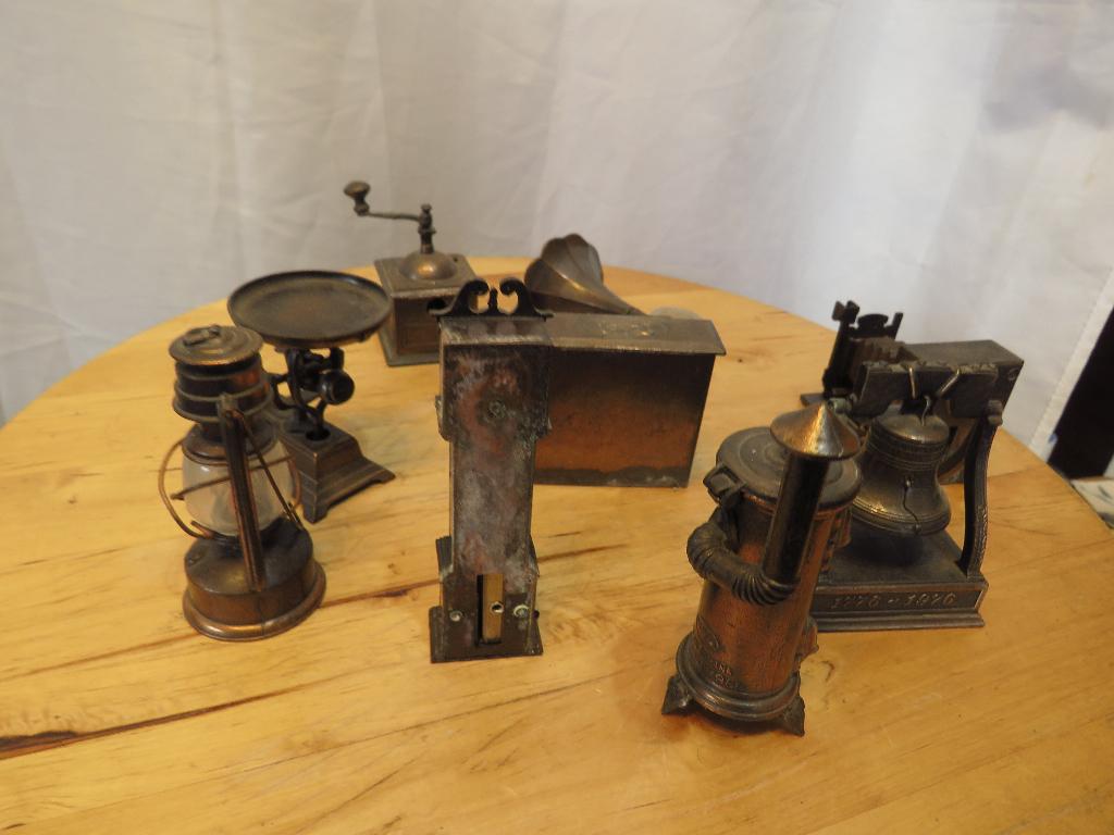 vintage 9 play off messing gedetailleerde puntenslijpers, Antiek en Kunst, Curiosa en Brocante, Ophalen of Verzenden