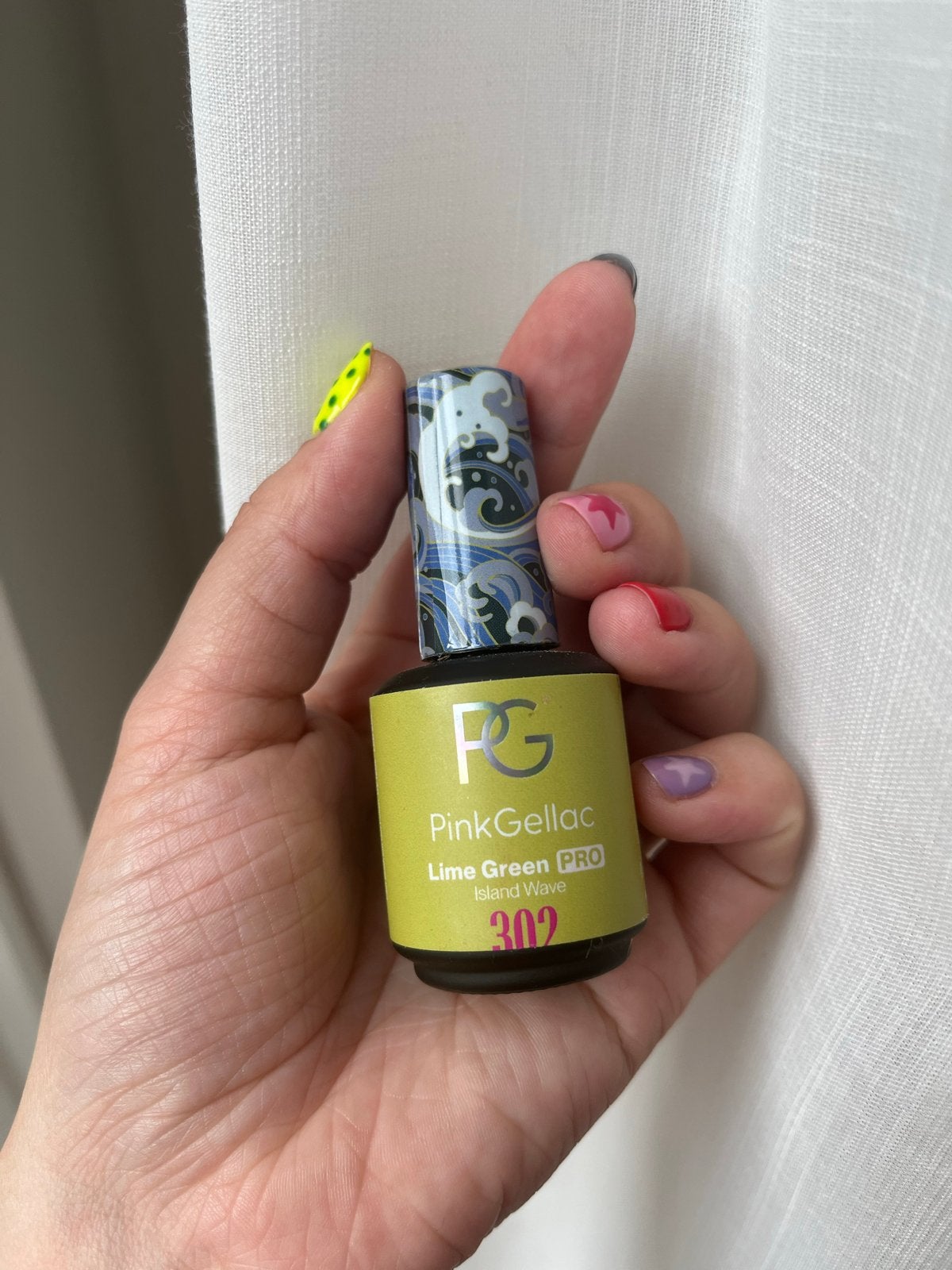 Pink Gellac Lime Green (pro) 302, Ophalen of Verzenden, Zo goed als nieuw, Groen, Handen en Nagels