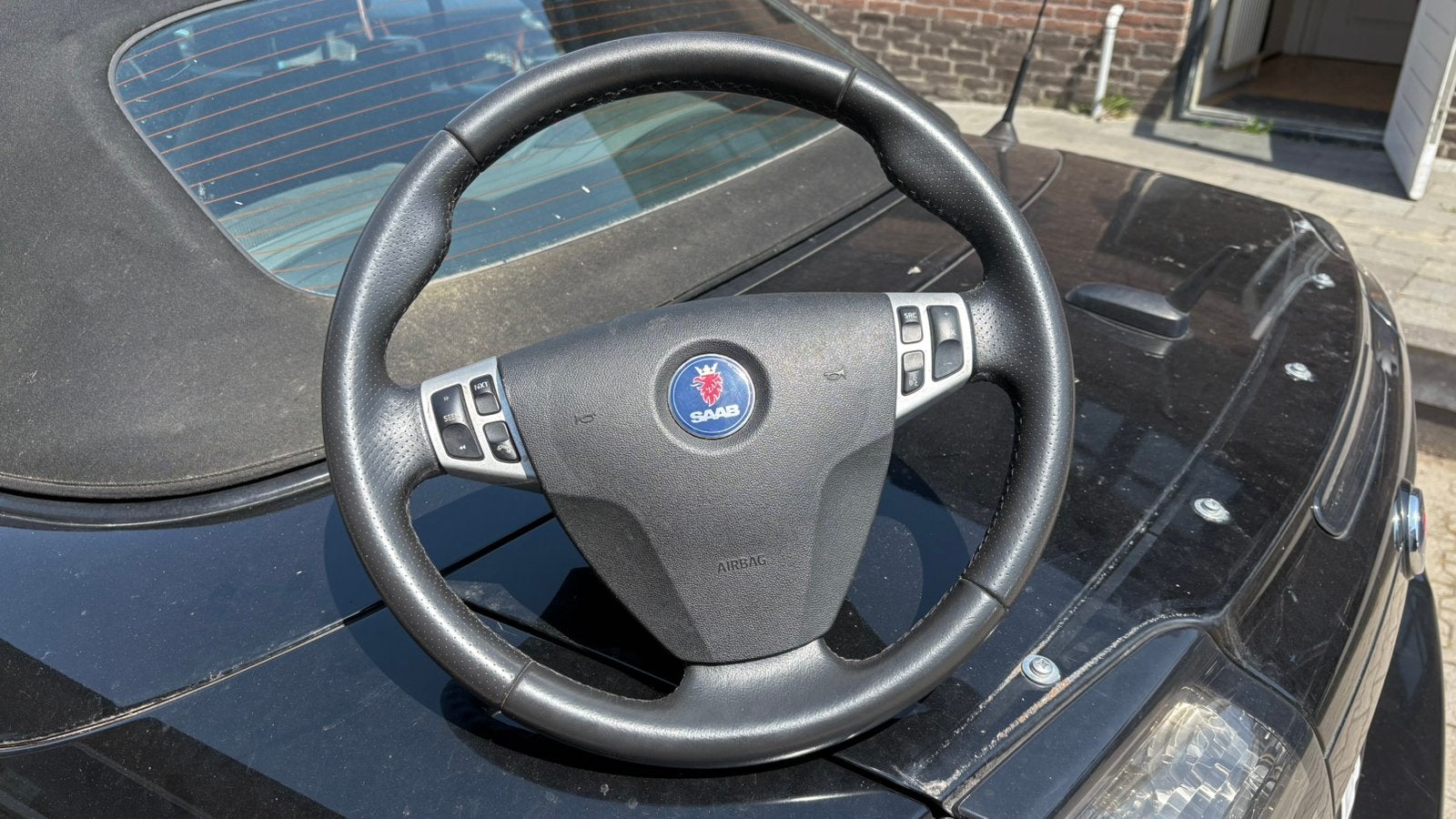 Saab 9-3ng Aero stuur met airbag, Auto-onderdelen, Besturing, Gebruikt, Ophalen of Verzenden, Saab, Saab