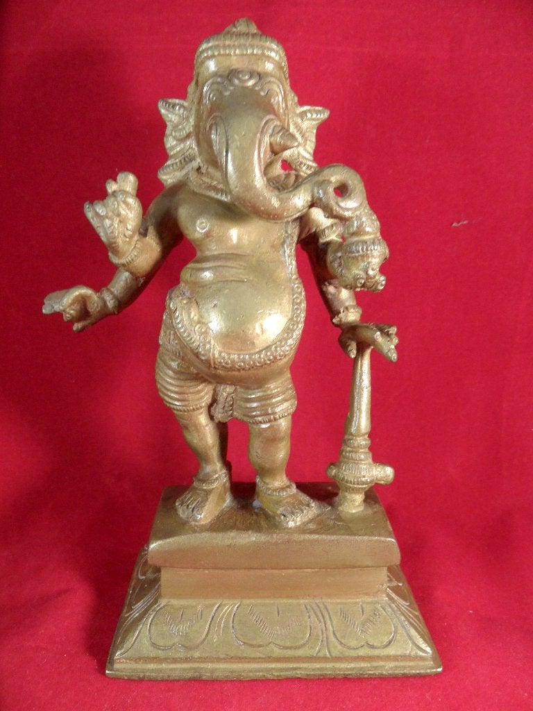 Ganesha brons, 1169 gr., Ophalen of Verzenden, Gebruikt