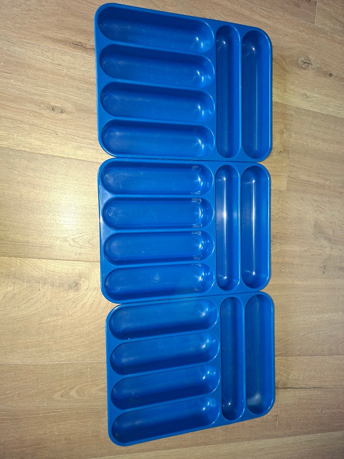 Bestekbak - Blauw Kunststof 3 stuks, Ophalen, Kunststof, Overige merken, Overige typen