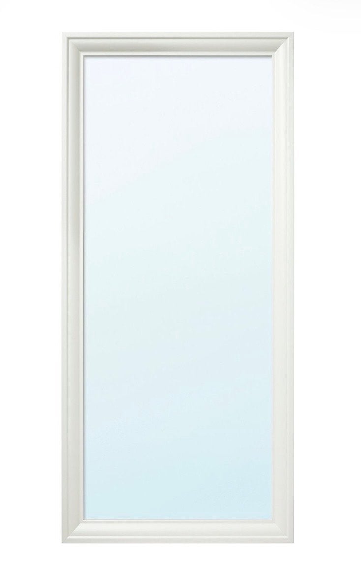 Grote witte spiegel IKEA 75x165 cm, Ophalen, Gebruikt, 75 tot 100 cm, 150 tot 200 cm