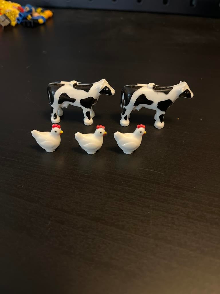 Namaak Lego Dieren: Koeien en Kippen Speelgoed, Kinderen en Baby's, Speelgoed | Duplo en Lego, Ophalen of Verzenden, Zo goed als nieuw