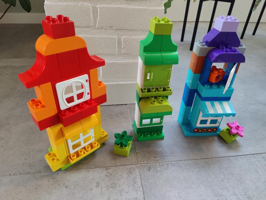 DUPLO Creatieve doos met Huizen - 10584 - LEGO, Ophalen of Verzenden, Zo goed als nieuw, Duplo