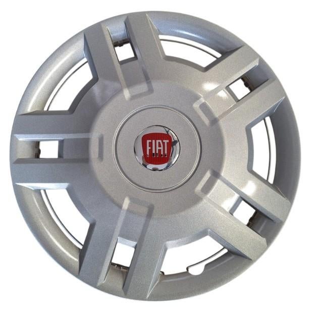 Wieldoppen 4 stuks Fiat Ducato Rood Logo 15 Inch te koop, Ophalen of Verzenden, Nieuw