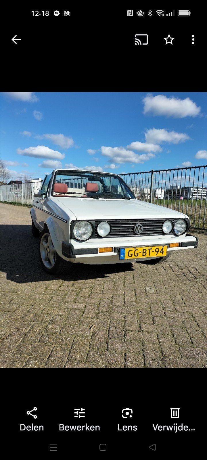 Volkswagen Golf cabrio type 1 1985. 2 jaar APK, Ophalen, Gebruikt, Volkswagen