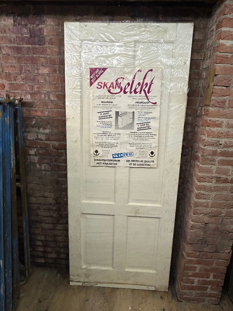 witte binnendeur, Doe-het-zelf en Verbouw, Deuren en Horren, Ophalen, Minder dan 80 cm, Binnendeur, Zo goed als nieuw