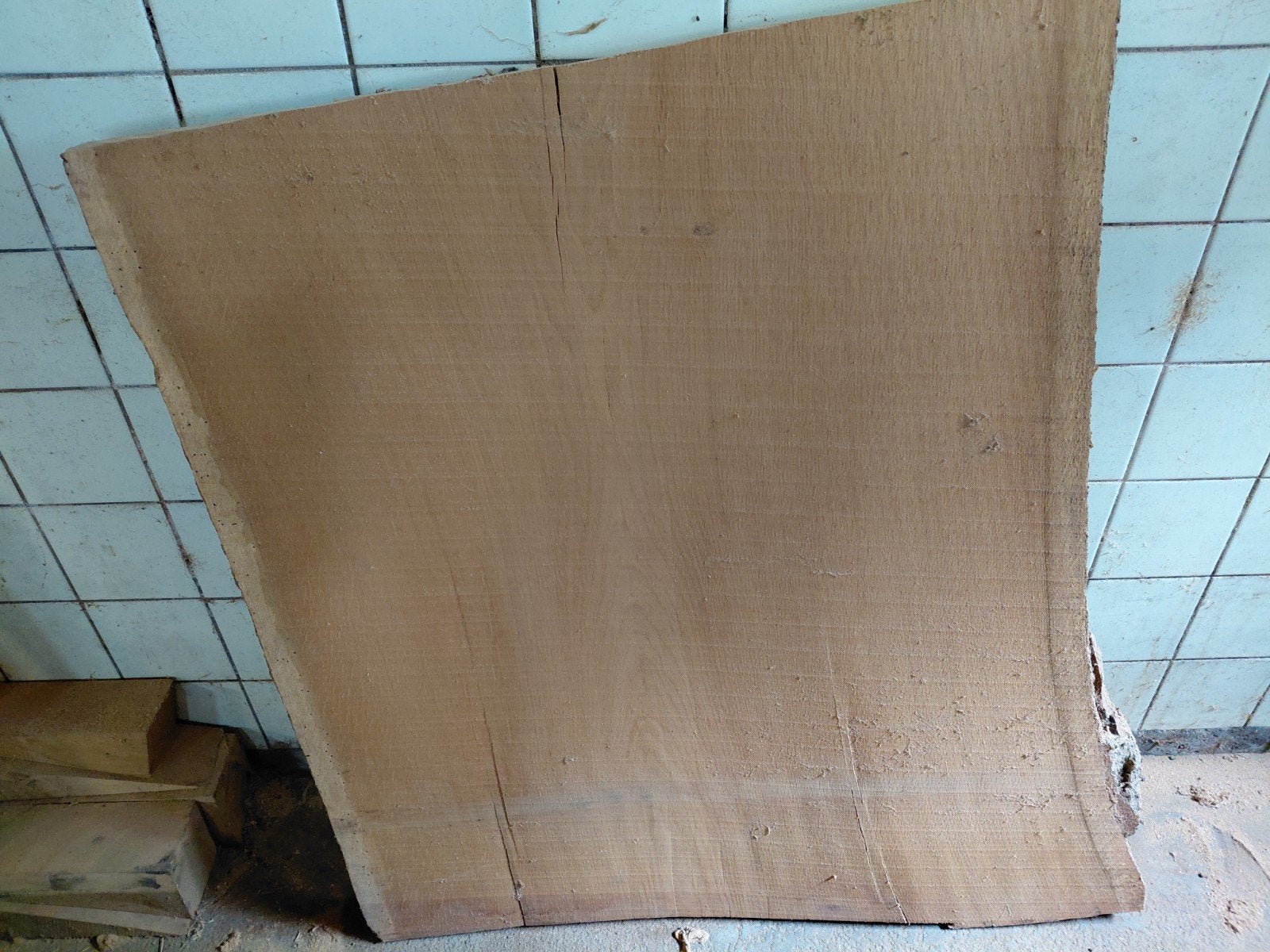 Gedroogd eiken. 6x80x95 cm., Ophalen, Eiken, Nieuw, Plank