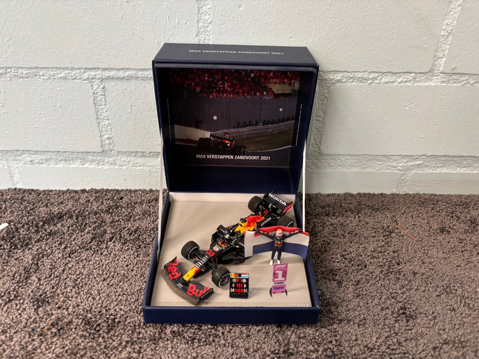 Max verstappen RB16B winner zandvoort 2021 gp world special, Ophalen of Verzenden, Zo goed als nieuw