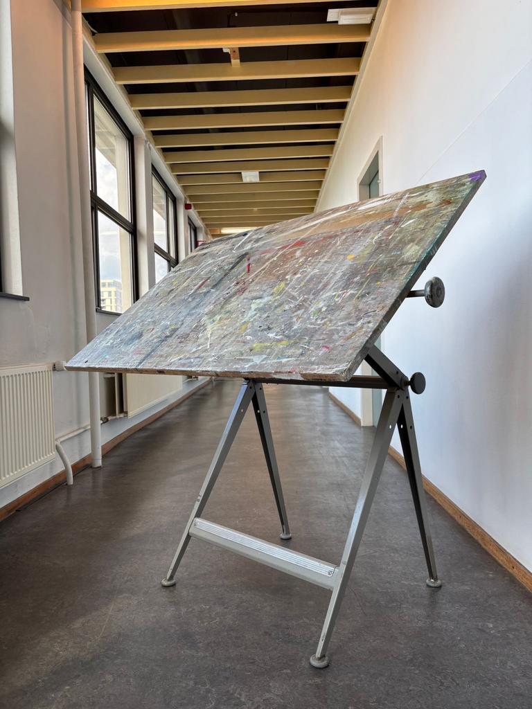Vintage Tekentafel - Verstelbaar en Robuust, Ophalen, Gebruikt, Minder dan 130 cm