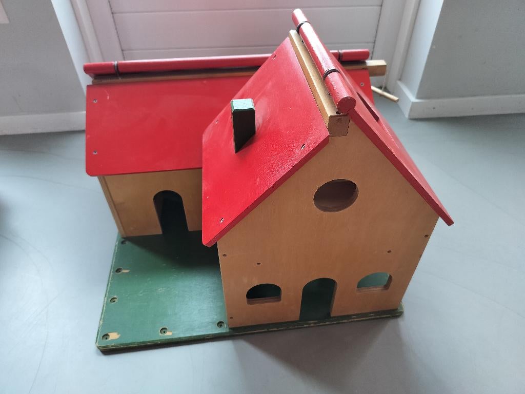 Grote houten boerderij Educo, Kinderen en Baby's, Speelgoed | Houten speelgoed, Ophalen, Gebruikt, Overige typen