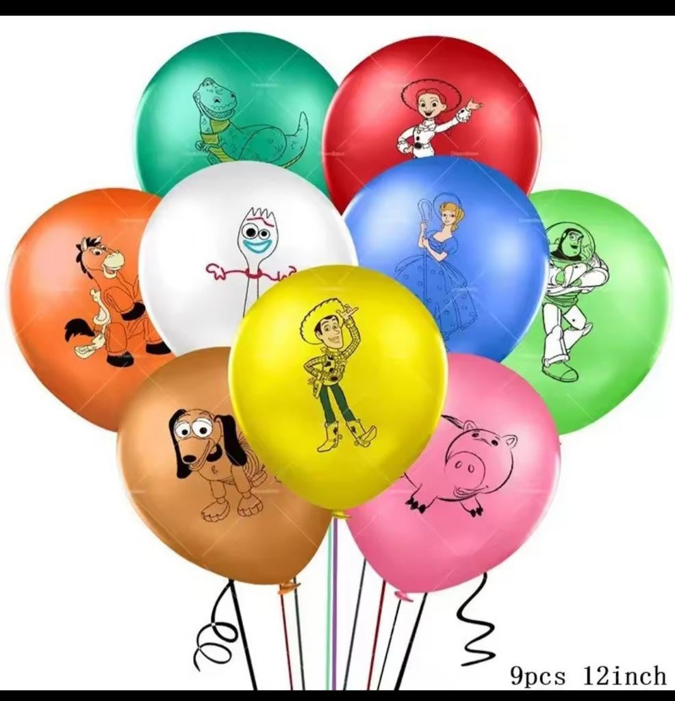 Toy Story Ballonnen Set - 9 stuks, Nieuw, Ophalen of Verzenden, Nieuw, Versiering, Verjaardag
