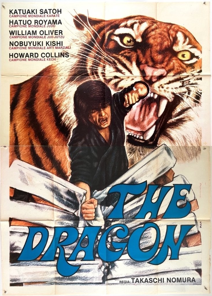 Originele filmposter - Kung-Fu film - Jaren 70/80, Verzenden, Zo goed als nieuw, A1 t/m A3, Film en Tv