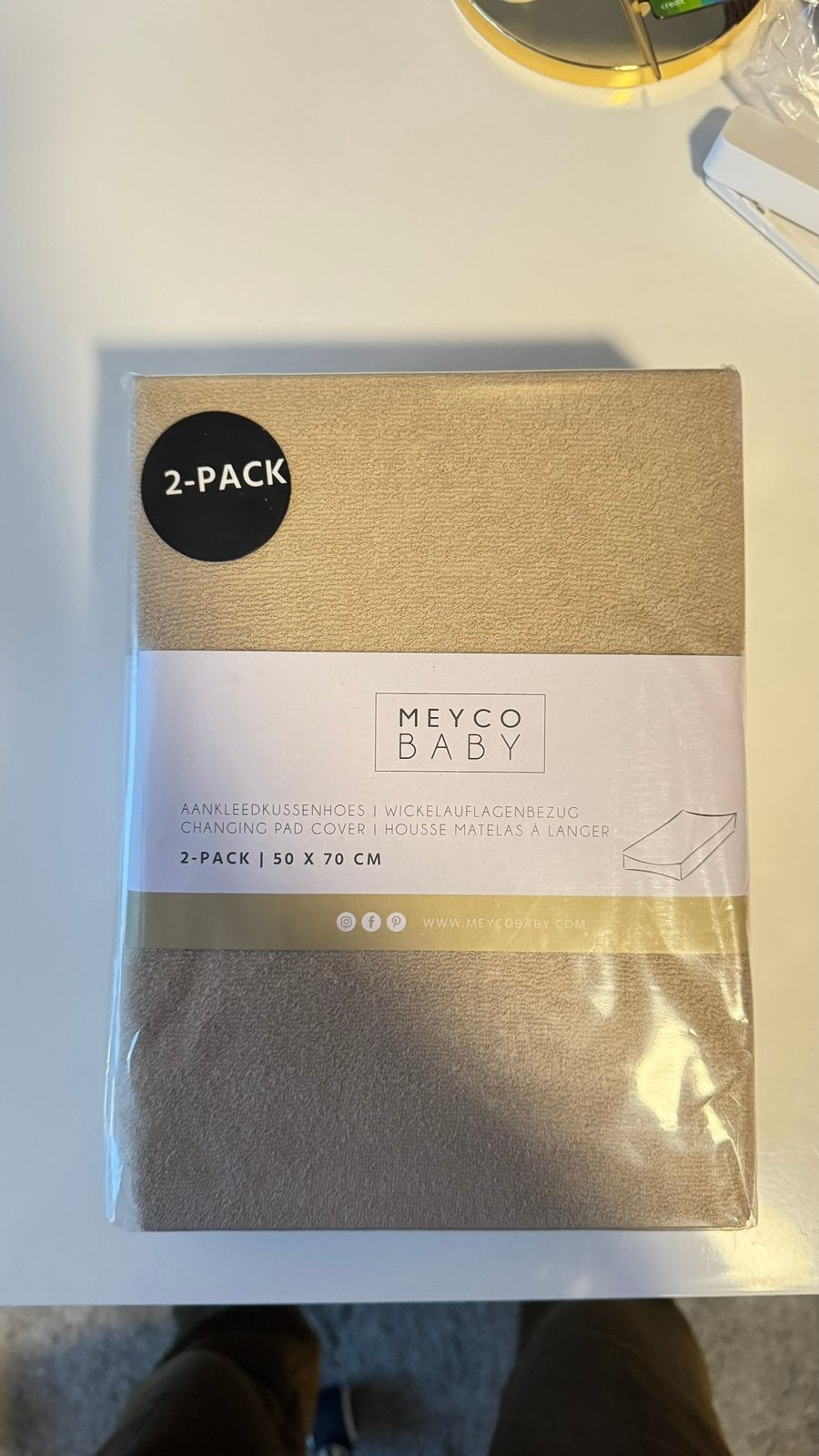 Aankleedkussenhoes Meyco 2-pack, Ophalen of Verzenden, Nieuw