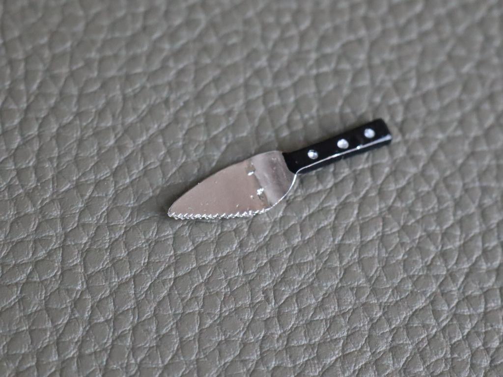 Metalen taart / pizzaschep met kartelrand om te snijden., Ophalen of Verzenden, Gebruiksvoorwerp