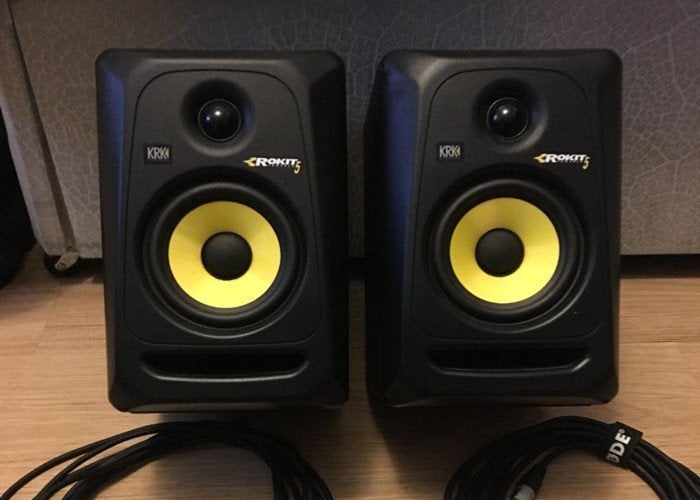 Twee KRK Rokit 5 RP 5 3th G3 gen speakers 4 6 7 8 @TOPSTAAT@, 120 tot 150 watt, Ophalen of Verzenden, Zo goed als nieuw, KRK