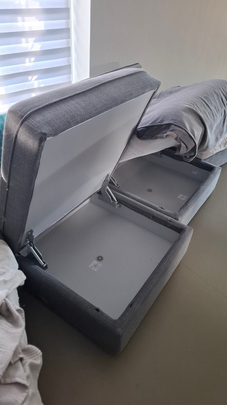 IKEA Vallentuna 3-zitsbank met opbergruimte, Huis en Inrichting, Gebruikt, Modern, Scandinavisch, Verzenden, Driepersoons