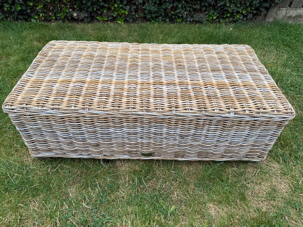 Rieten tafel, Ophalen, 100 tot 150 cm, 50 tot 100 cm, Zo goed als nieuw