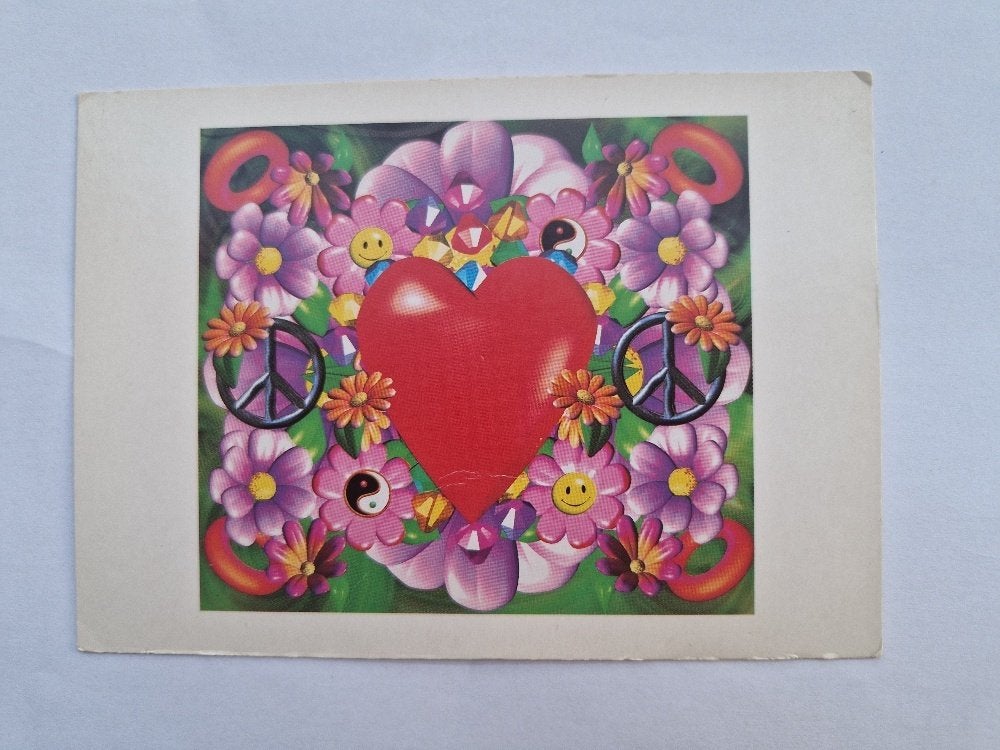 Oud Boomerang kaartje 1993 van Micha Klein LOVE, Verzenden, 1980 tot heden, Sterren en Beroemdheden