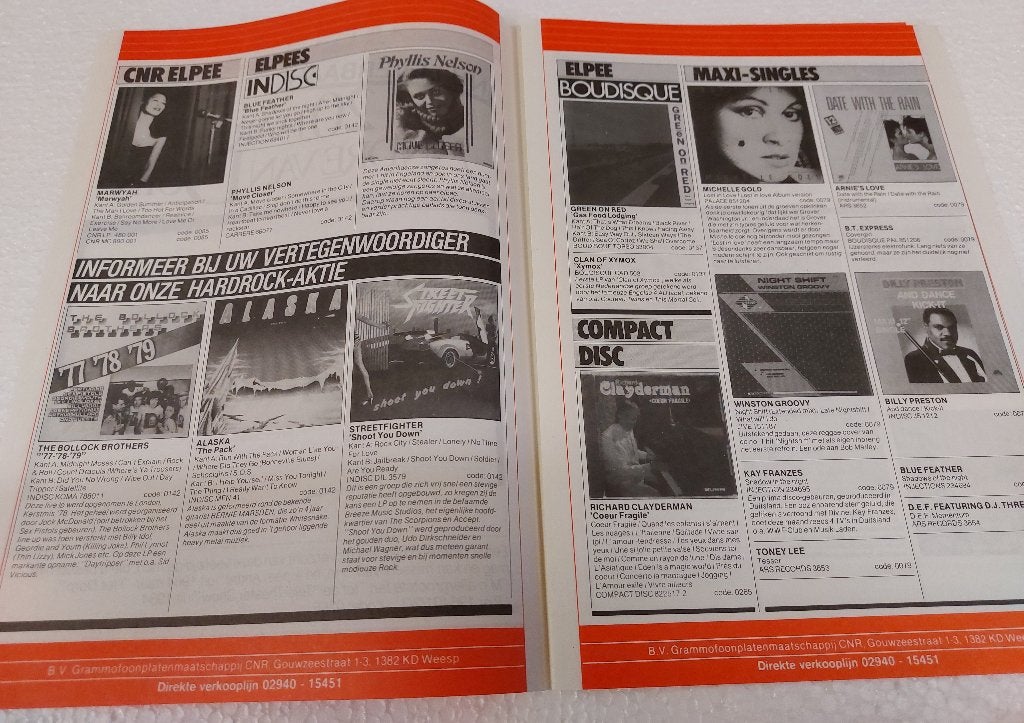 Andre van Duin PROMO FOLDER cnr 1985 20 JAAR André, CNR, Ophalen of Verzenden, NvT, Boek, Tijdschrift of Artikel