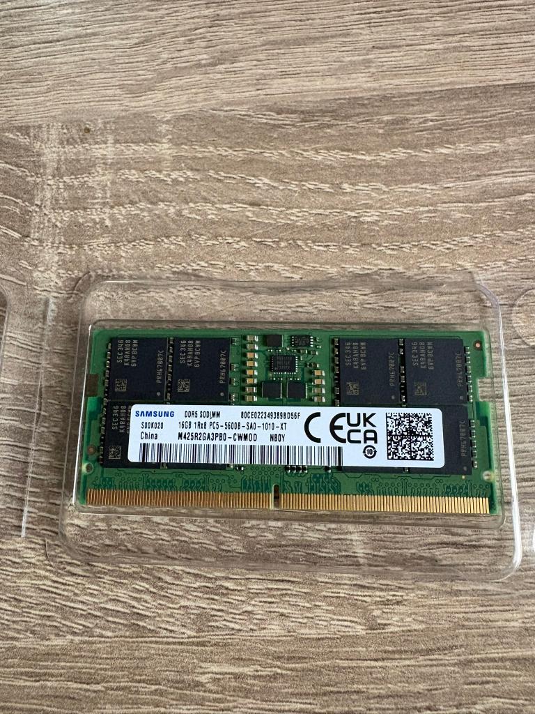 Samsung 16GB DDR5-5600 SODIMM – PC5-5600B (1Rx8)| SODIMM RAM, Computers en Software, RAM geheugen, Samsung, Verzenden, Zo goed als nieuw
