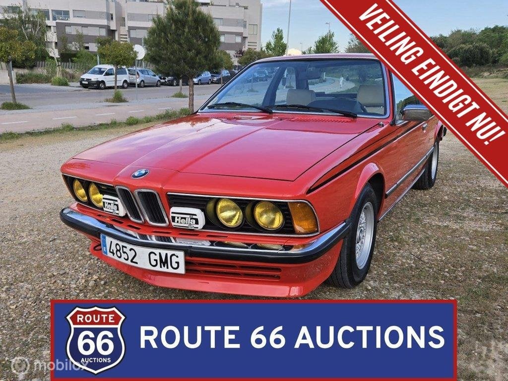 BMW 635 CSi | 1980 | Route 66 Auctions, Auto's, Overige carrosserieën, Zwart, Bedrijf, Handgeschakeld