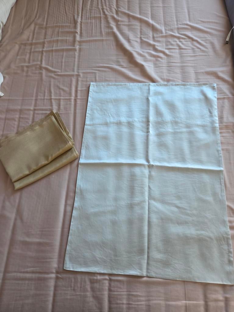 Zijde kussenslopen, 5 stuks, 35 X 55 cm, Gebruikt, Eenpersoons, Ophalen of Verzenden, Hoeslaken of Sloop